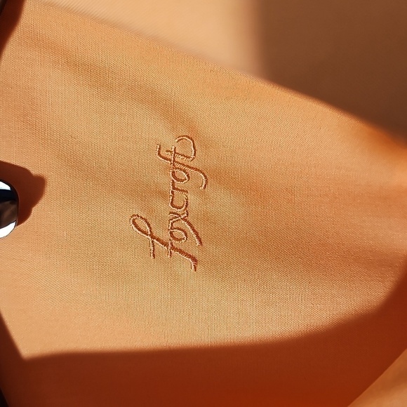 Foxcroft Wrinkle Free Classic Fit Orange Blouse Button Shirt Size 4‎ - Picture 2 of 4